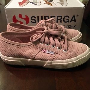 Superga Sz 36 Blush Pink Suede Sneaker